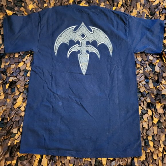 Vintage Queensryche Logo Double-Sided T Shirt Men's Medium Blue - Picture 5 of 5
